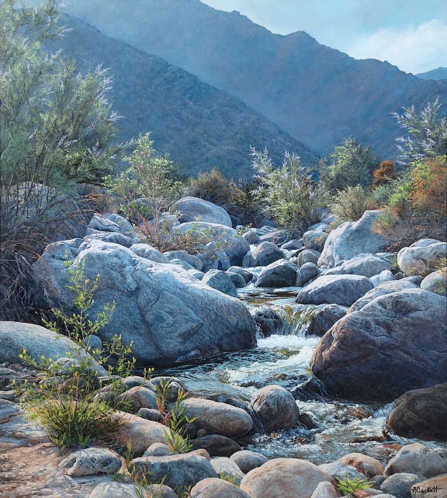 Appraisal: Florence Sackett Cascading Creek Sackett Florence - Cascading Creek oil