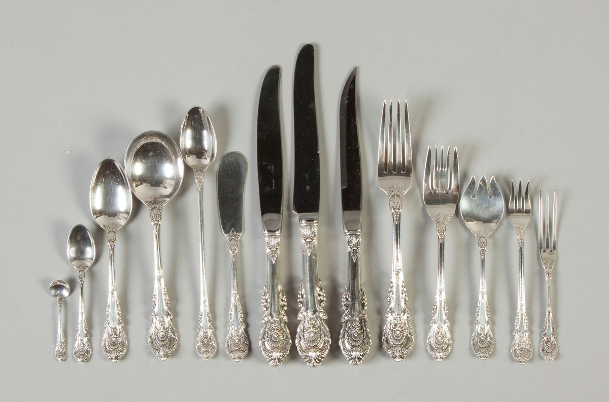 Appraisal: Wallace Sterling Silver Flatware - Sir Christopher Pattern designed by