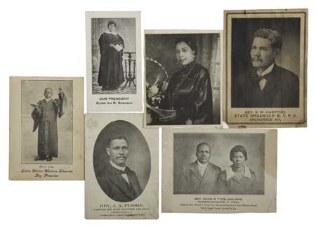 Appraisal: RELIGION Old Time Religion Group of over forty photographic cards