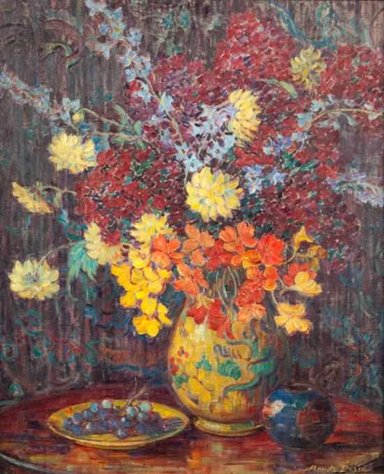 Appraisal: Maude Drein Bryant American - Still Life with Bouquet and