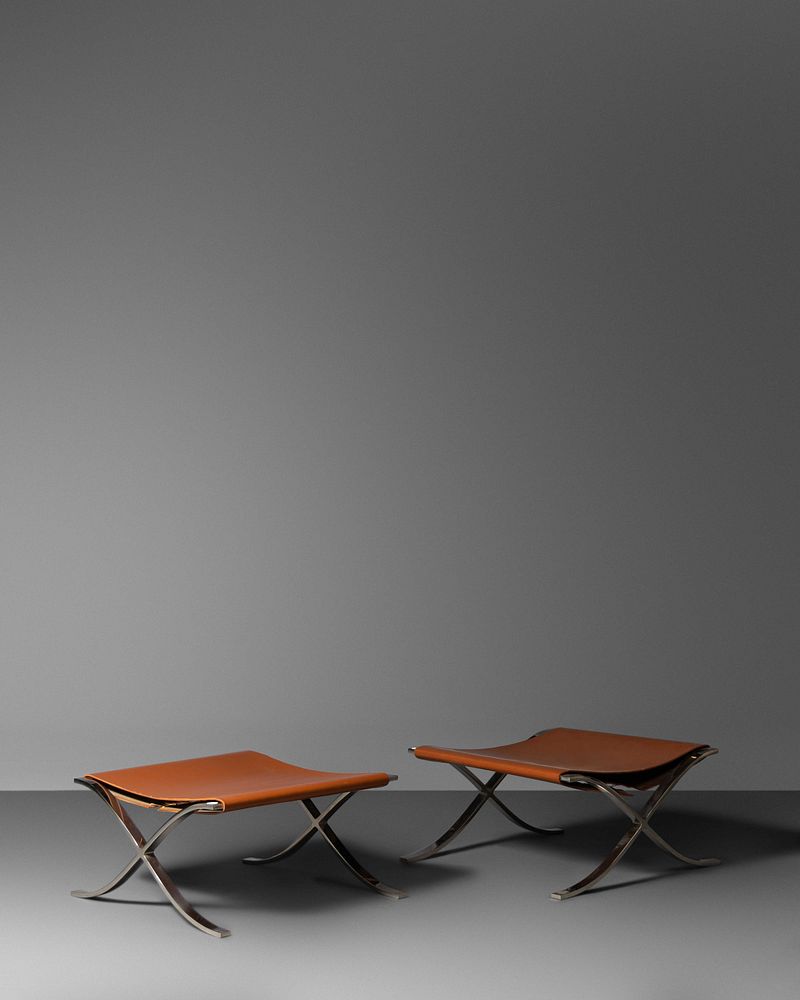 Appraisal: Ludwig Mies van der Rohe German-American - Pair of Barcelona