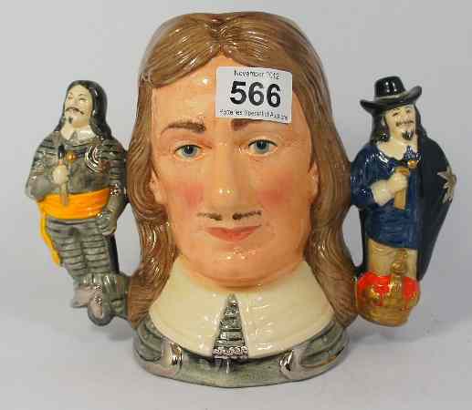 Appraisal: Royal Doulton Large Two Handled Character Jug Oliver Cromwell D