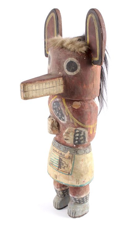 Appraisal: Early Hopi Wolf Polychrome Kachina c th- th This lot