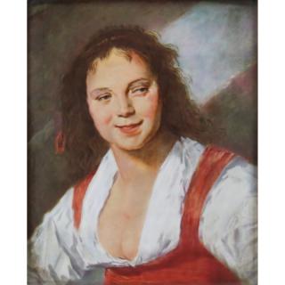 Appraisal: After Frans Hals Dutch - Gypsy Girl Rosenthal Porcelain Plaque