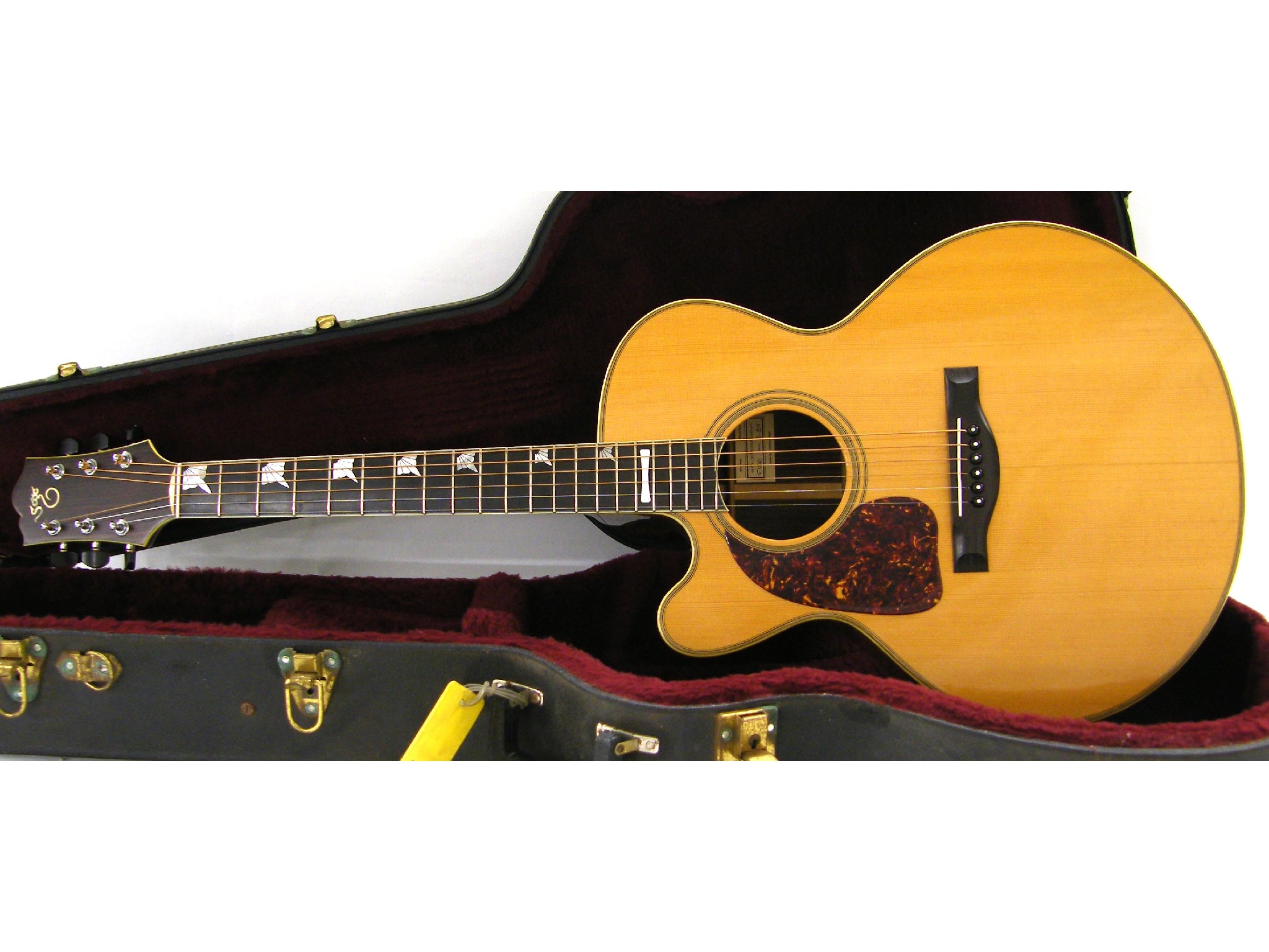 Appraisal: Santa Cruz F- left-handed acoustic guitar no - hard case