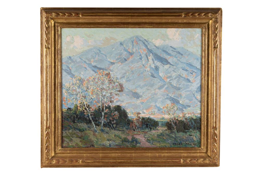 Appraisal: EDGAR PAYNE - HILLS OF SAN GABRIEL oil on canvas