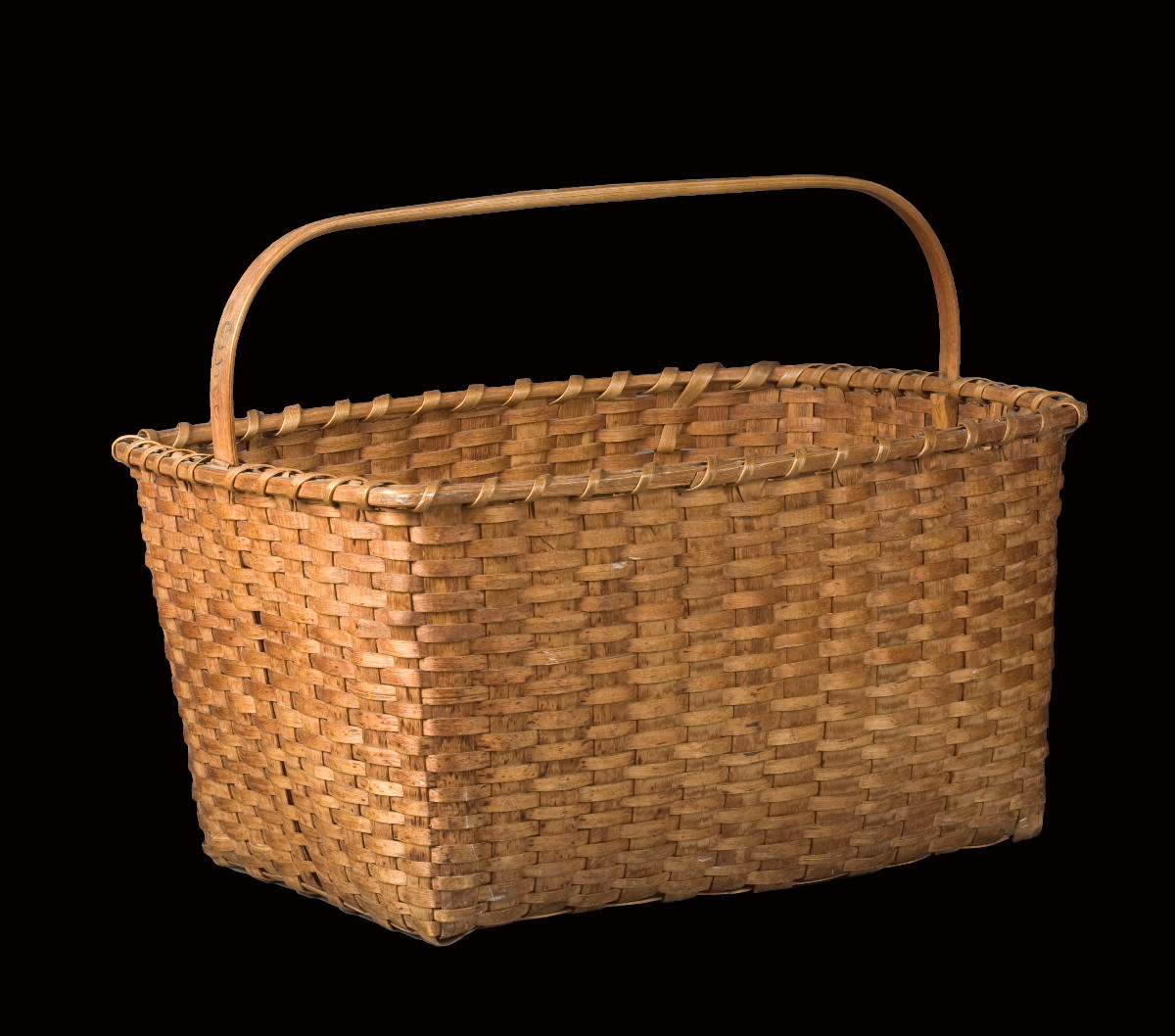 Appraisal: SHAKER CHIP BASKET CANTERBURY NEW HAMPSHIRE CIRCA One of the