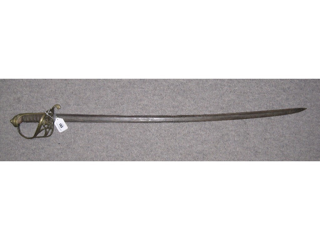 Appraisal: Cavalry Officer's sword no scabbard