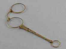 Appraisal: Karl Faberge A pair of ct gold lorgnettes set with