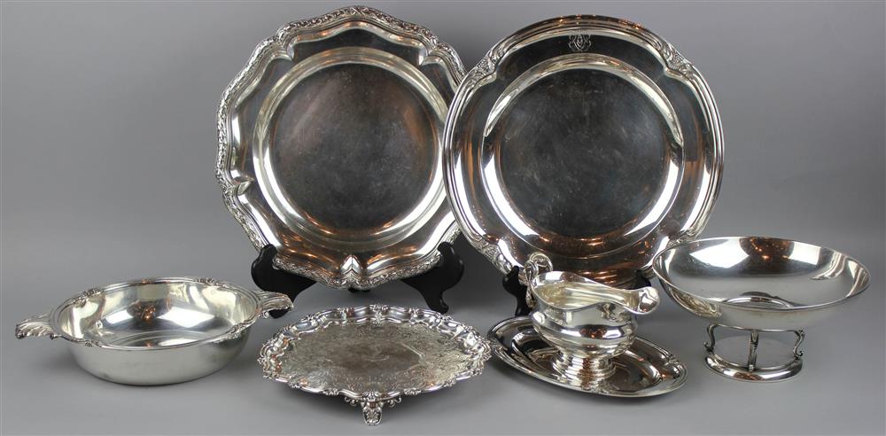 Appraisal: THREE ALTENLOH BELGIAN ITEMS ALONG WITH A GEORGIAN SALVER BY