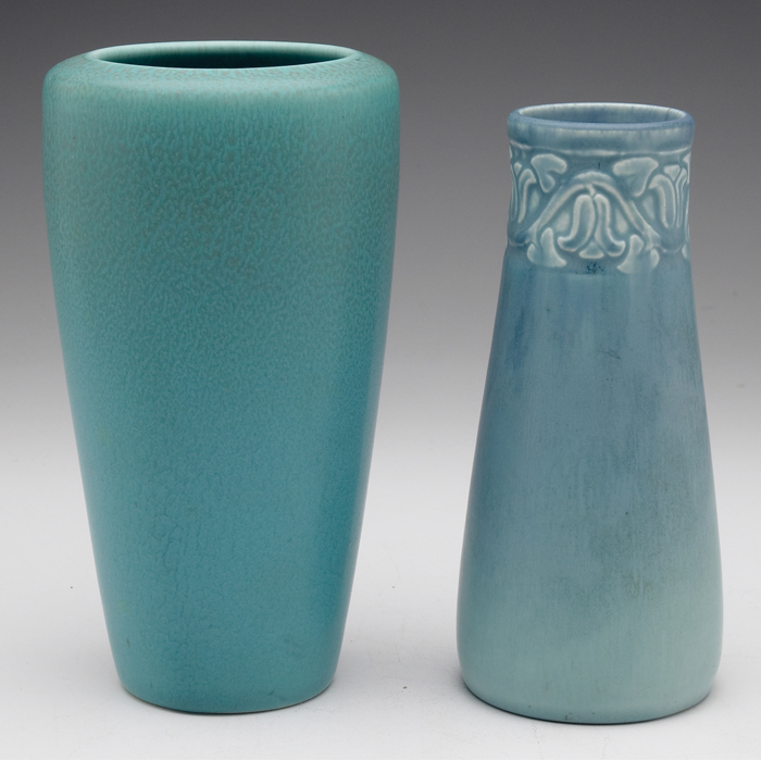 Appraisal: Rookwood vase tapered shape in a blue and green matte