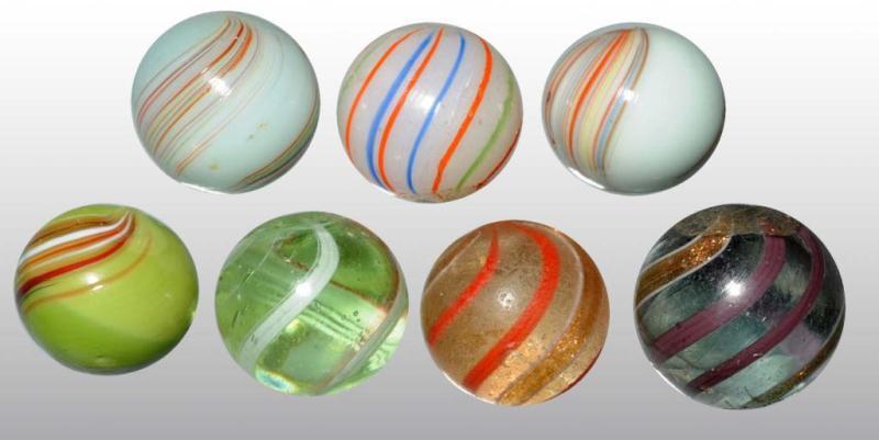 Appraisal: Lot of Assorted Handmade Marbles Description Includes one type-one lutz