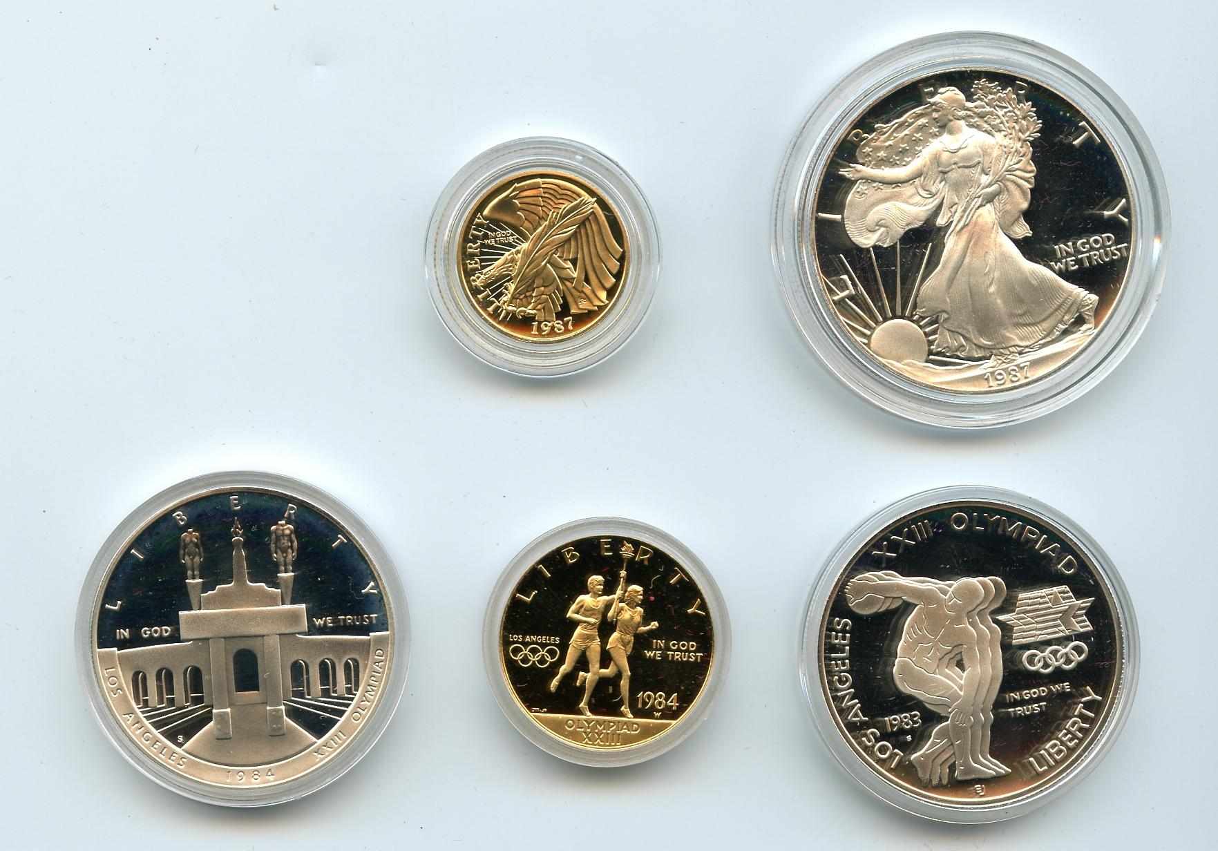 Appraisal: Assorted Modern Commemorative Issues Included are Olympics three coin Proof