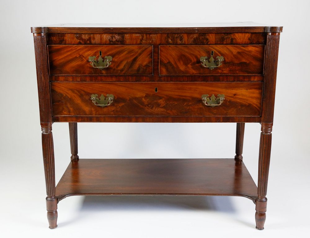 Appraisal: American Federal Mahogany Server early th Century American Federal Mahogany