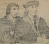 Appraisal: Unknown Artist th Century A graphite drawing after Hans Holbein's