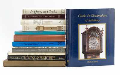 Appraisal: Thirteen Clock Reference Books Lot includes Clocks Clockmakers of Salisbury