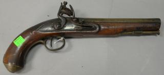 Appraisal: Flint lock pistol W Ketland Co London vintage about cal