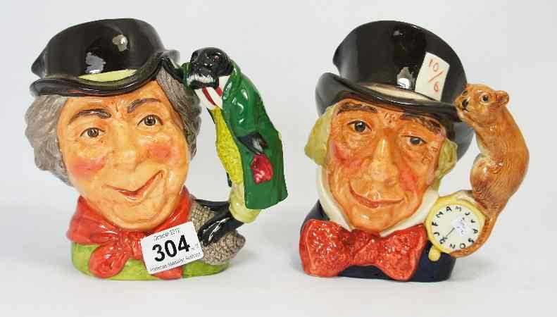 Appraisal: Royal Doulton Large Character Jugs Mad Hatter D and Walrus