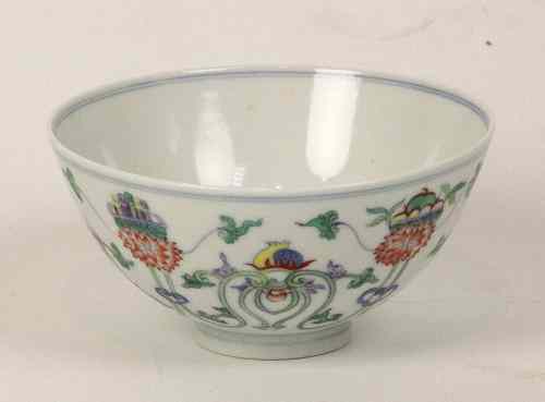 Appraisal: A Chinese doucai bowl mark of Yongzheng but of a