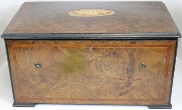 Appraisal: LATE TH C SWISS TUNE MUSIC BOX WITH AN ORGANMOVEMENT