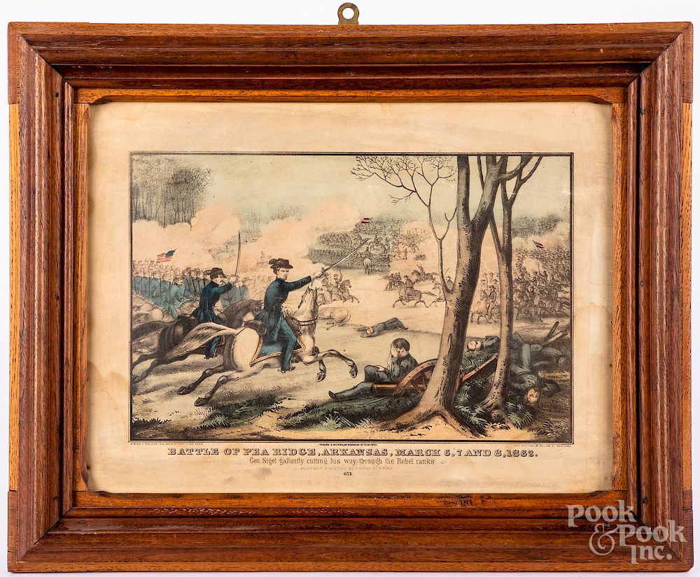 Appraisal: Three Civil War color lithographs Exclusive on Bidsquare Three Civil