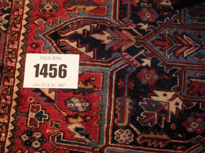 Appraisal: Semi-Antique Persian Heriz Carpet ' x '