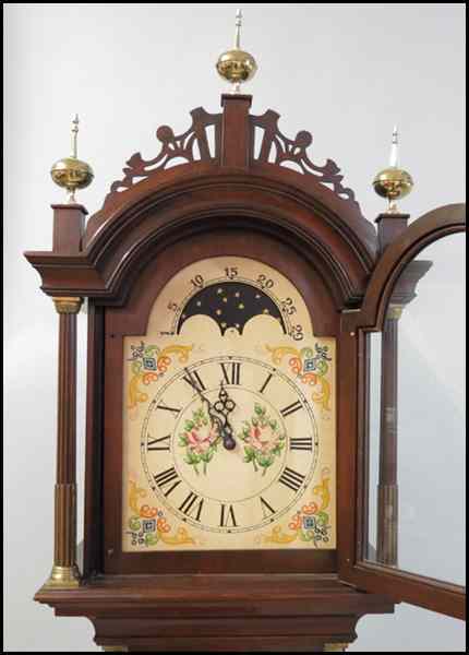 Appraisal: FEDERAL STYLE MAHOGANY TALLCASE CLOCK H '' Condition No Specific