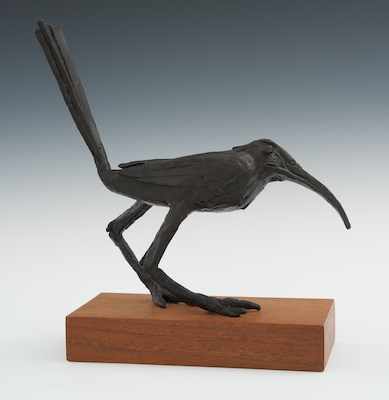 Appraisal: William Mozart McVey American - Shore Bird Bronze sculpture of