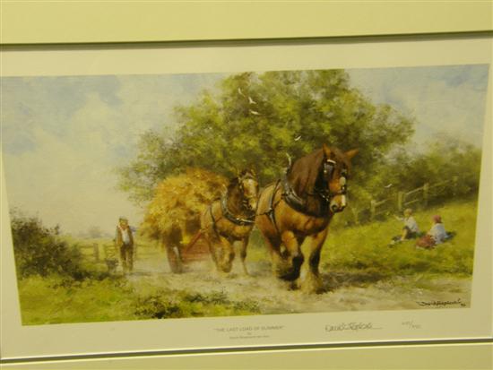 Appraisal: After David Shepherd reproduction Last load of Summer signed limited