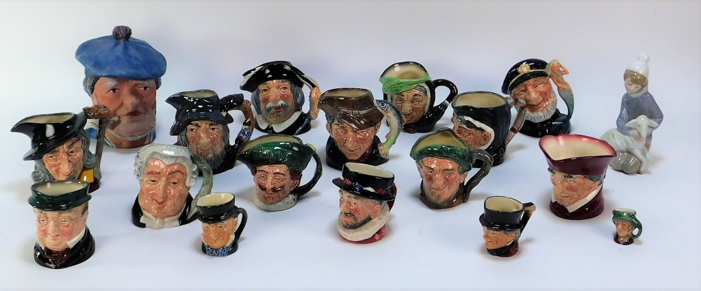 Appraisal: PC ROYAL DOULTON PORCELAIN TOBY MUG COLLECTION England th CenturyEstate