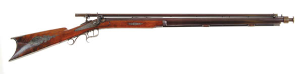 Appraisal: FINE RAMSDELL TARGET RIFLE WITH TELESCOPE CAL - part octagonal