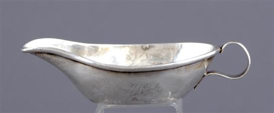 Appraisal: Rare Southern coin silver pap boat John Ewan Charleston South