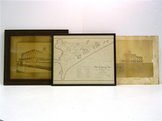 Appraisal: Early Watch Hill guest house hotel photographs one framed of