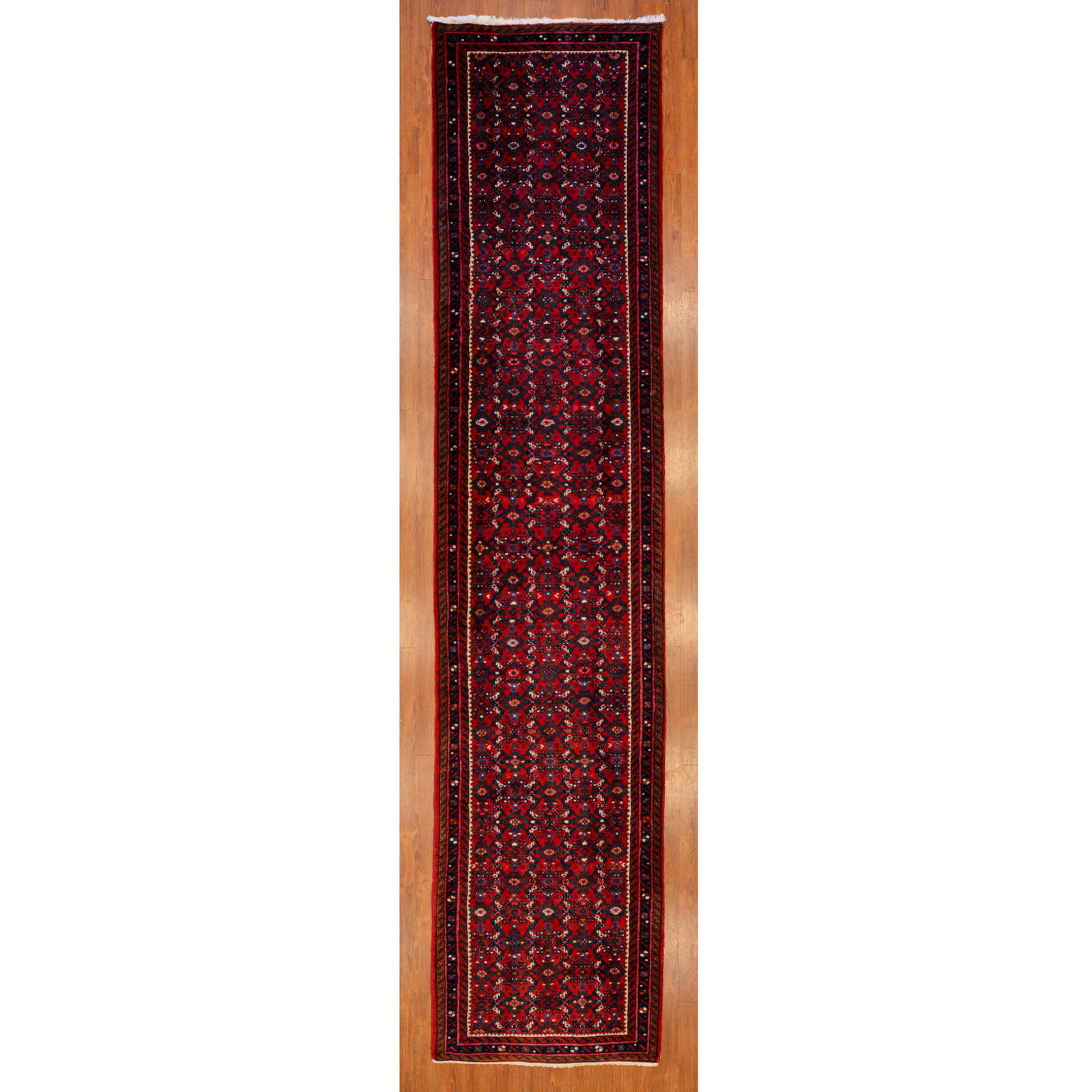 Appraisal: HAMADAN RUNNER PERSIA X Third quarter- th century hand-knotted wool