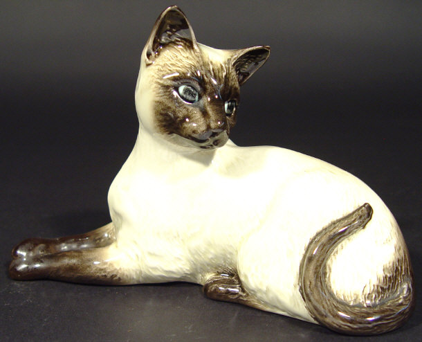 Appraisal: Beswick Siamese cat with hand painted decoration printed factory mark