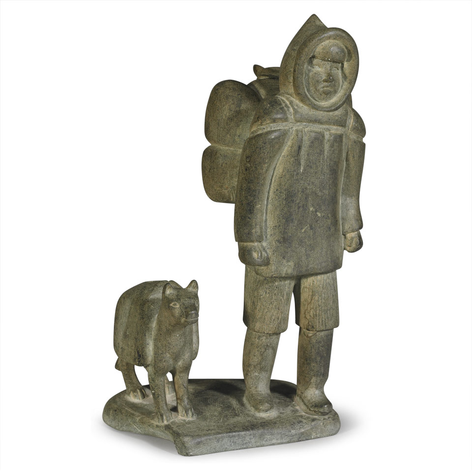 Appraisal: OSUITOK IPEELEE - E - Cape Dorset HUNTER WITH HIS