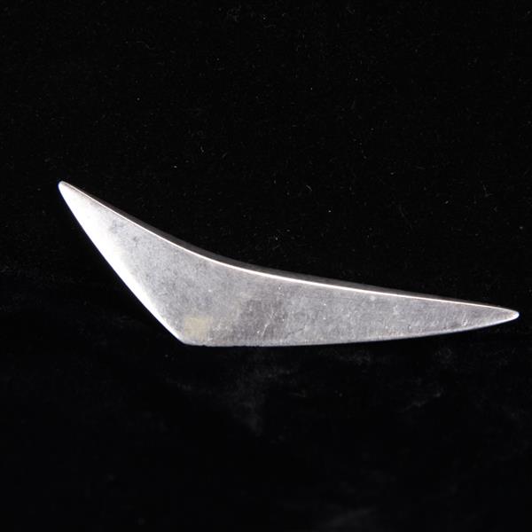 Appraisal: Hans Hansen Danish Modernist Sterling Silver Boomerang Brooch Pin W