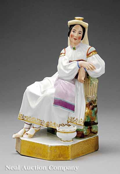 Appraisal: A Paris Porcelain Figure of a Grecian Lady in Provincial