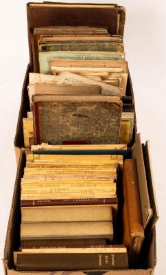 Appraisal: Sheet music scores and other bound volumes approximately in two