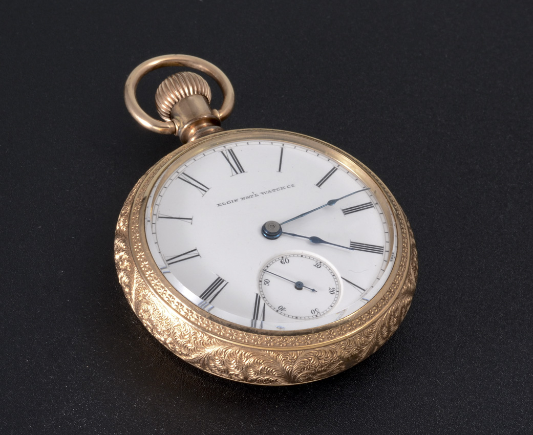 Appraisal: K YELLOW GOLD FILLED ELGIN OPEN FACE POCKET WATCH Circa