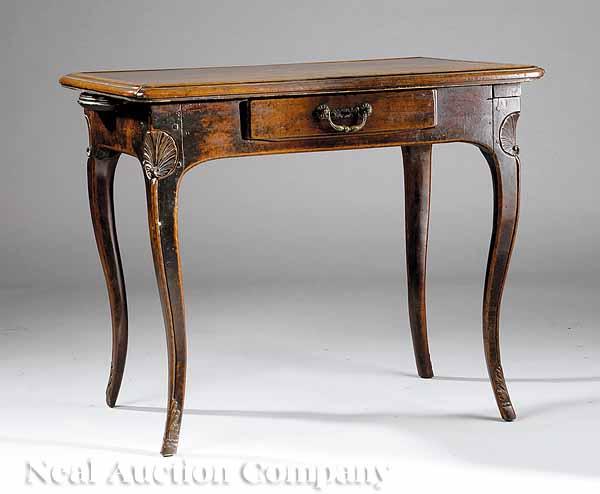 Appraisal: A Provincial Louis XV Carved Walnut Escritoire th c with