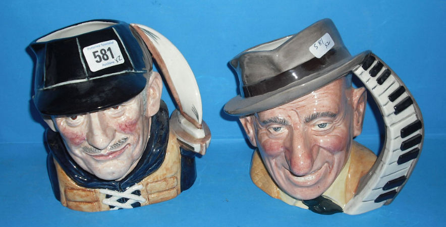 Appraisal: Royal Doulton Large Character jugs Jimmy Durante D and Yachtsman