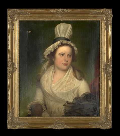 Appraisal: British School Third Quarter th Century Portrait of Frances Horton