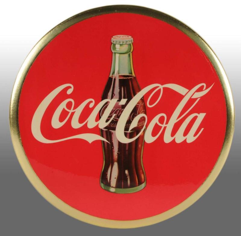 Appraisal: Celluloid Coca-Cola Disc Description s Beautiful bright and clean Condition