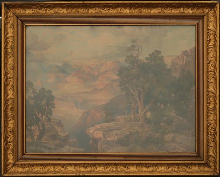 Appraisal: THOMAS MORAN CHROMOLITHOGRAPH OF THE GRAND CANYON '' x ''