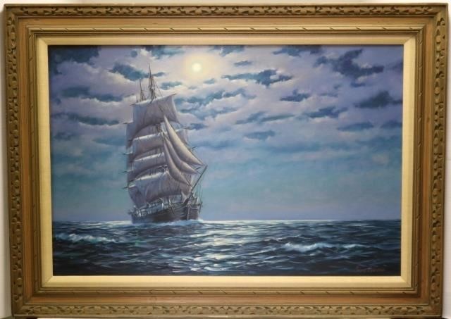 Appraisal: LOUIS SYLVIA - S DARTMOUTH ARTIST OIL PAINTING ON CANVAS