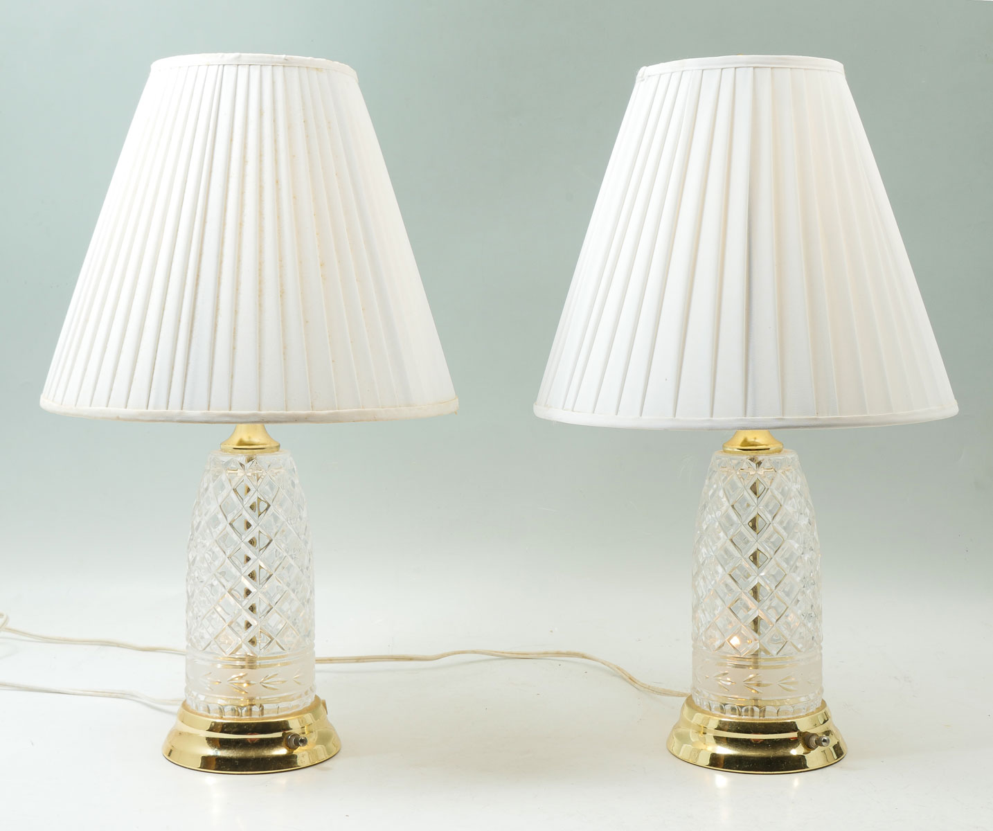 Appraisal: PAIR OF WATERFORD STYLE TABLE LAMPS Waterford style lamps having