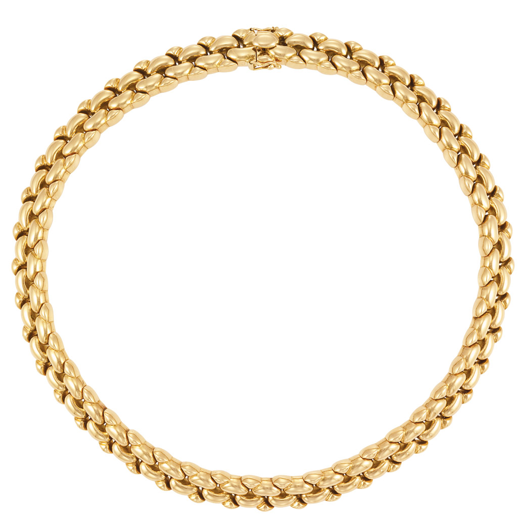 Appraisal: Gold Necklace Van Cleef Arpels kt composed of two rows