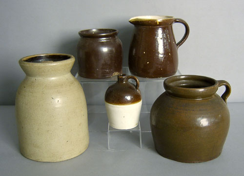 Appraisal: Six earthenware vessels th c tallest - h