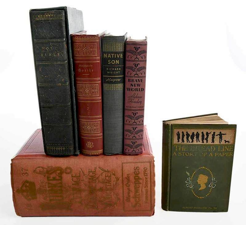 Appraisal: Miscellaneous Books including Holy Bible in full leather and later